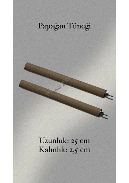 Paks Pet Papağan Tüneği 25 cm Büyük Kuşlar Için Kalın Tünek,Jako Papağanı Tüneği,Pakistan Papağanı Tüneği