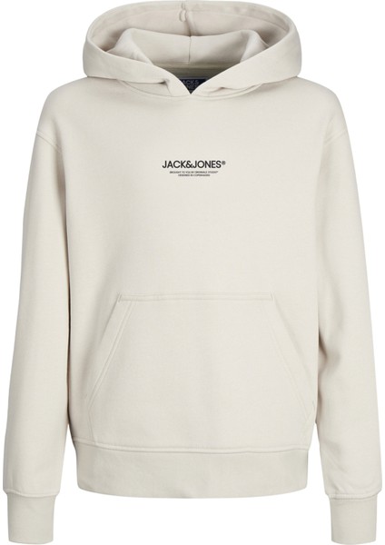 Jack & Jones Çocuk Kapüsonlu Gögüs Logo Baskili Sweatshirt - Vesterbro