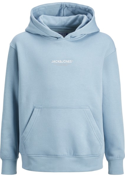 Çocuk Kapüsonlu Gögüs Logo Baskili Sweatshirt - Vesterbro