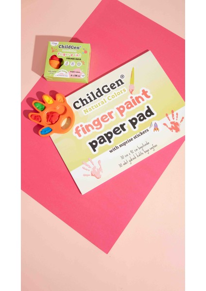 Childgen Parmak Boya Resim Defteri (Finger Paper Pad)