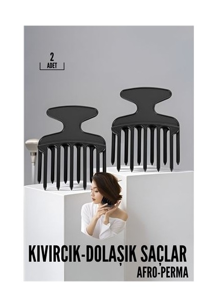 Kıvırcık Saç Açıcı Afro Perma Tarağı
