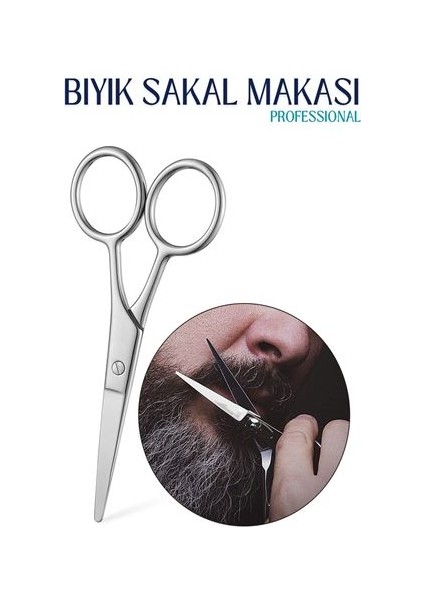 Bıyık Sakal Düzeltme Makası 12 Cm Biagio Bianchi Design