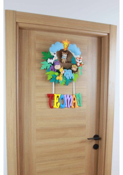 Teoman Isimli Safari Bebek ve Hastane Odası Kapı Süsü modelleri