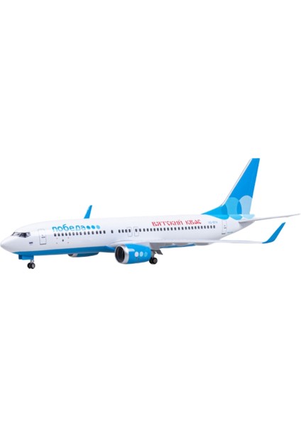 1/85 Ölçekli Pobeda Airlines Boeing 737 Model Uçak