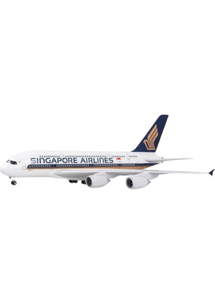 1/160 Ölçekli Singapore Airlines Airbus A380 Model Uçak