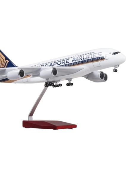 1/160 Ölçekli Singapore Airlines Airbus A380 Model Uçak