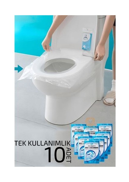 Klozet Kapağı Kılıfı Hijyenik Tek Kullanimlik 10 Adet