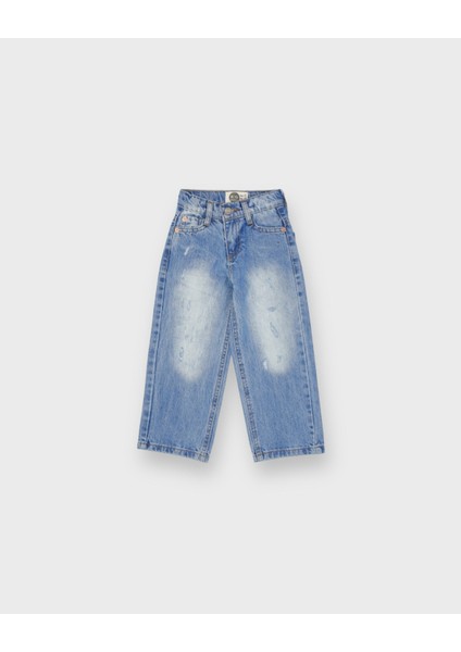 Çocuk Bol Paça Kot Pantolon