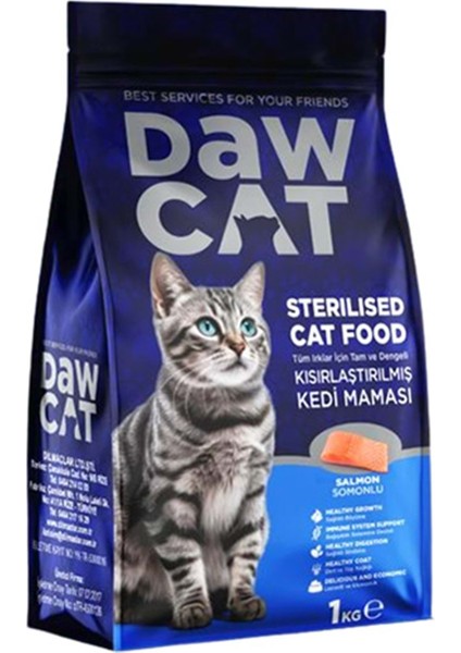 1 kg Sterılısed ( Kısır ) Yetişkin Kedi Maması Somonlu