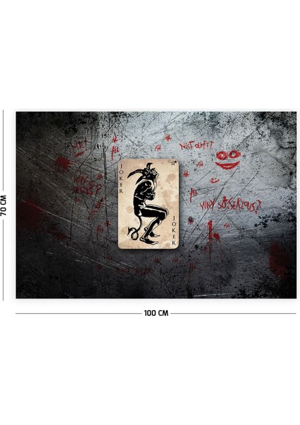 Joker Kart Duvar Örtüsü Halısı 70 x 100 cm