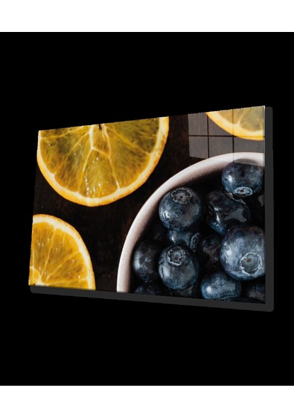 Teknoo- Limon Zeytin Cam Tablo Lemon Olive