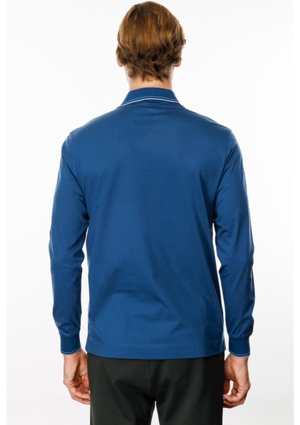 Erkek Polo Yaka Uzun Kollu Sweatshirt Parlement indirimleri