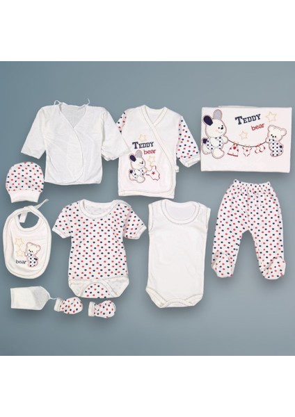 Lüxeline Teddy Model 10 Parça Takım (Lacivert)