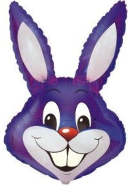 Rabbit Boy Violet Folyo Balon-10 Adet (40 Inç 100 Cm)