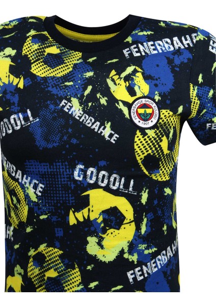 Çocuk Trıbun Gol Pattern Tshırt