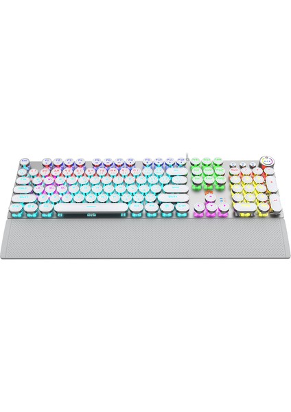 KG1102 USB Kablolu Red Switch Makro Tuşlu RGB LED Aydınlatmalı Mekanik Gaming Türkçe Q Metalik Klavye