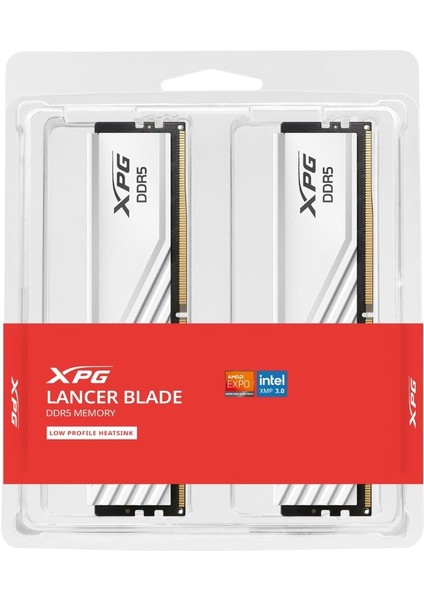 Xpg Lancer Blade White 64GB (2X32GB) Ddr5 6000MHZ CL30 Gaming (Oyuncu) Ram (AX5U6000C3032G-DTLABWH)