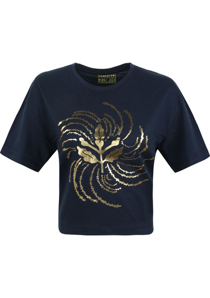 Kadın Trend Varak Baskılı Tshırt