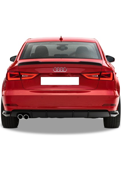 Audi a3 sedan bagaj üstü spoiler votex 8v pianoblack boyalı yarasa fiyatları