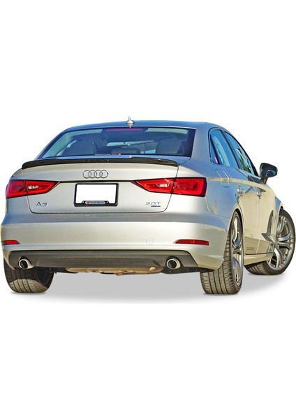 Audi a3 sedan bagaj üstü spoiler votex 8v pianoblack boyalı yarasa modelleri