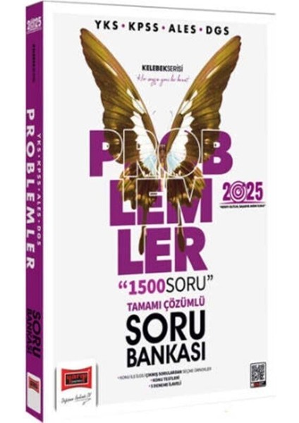 Yargı Yayınları 2025 Yks Kpss Ales Dgs Kelebek Serisi Tamamı Çözümlü Problemler Soru Bankası