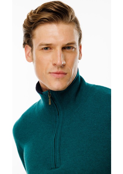 Erkek Fermuarlı Yaka Klasik Yün Kazak K.ö.başı fırsatları