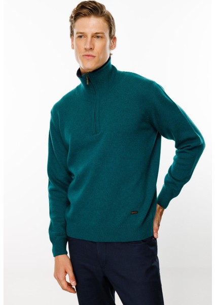 Erkek Fermuarlı Yaka Klasik Yün Kazak K.ö.başı indirimleri