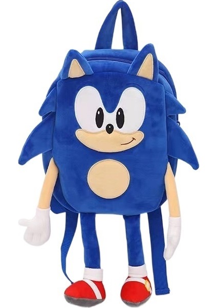 Sonic Peluş Çanta Süper Sonic Fare Kirpi Çocuk Oyuncak Sırt Çantası (Yurt Dışından)