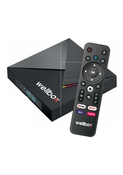Wellbox Max3 Android Tv Box Android 12 Sesli Komut 2gb Ram 16GB Hafıza;class
