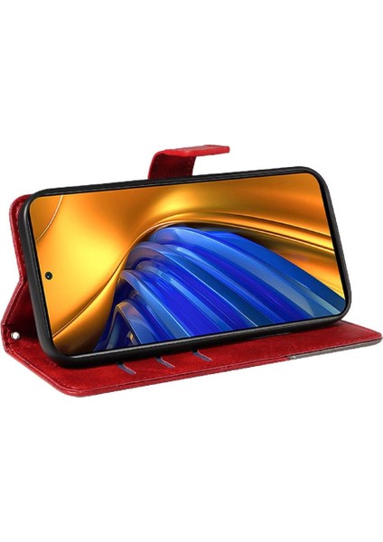 Colorful Shop Xiaomi Redmi K40S Deri Telefon Koruma Kılıfı Için Flip Case Yüksek Kalite (Yurt Dışından)