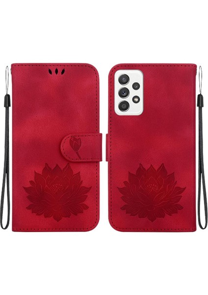 Colorful Shop Galaxy Için Flip Case A52S 5g Kickstand Manyetik Kickstand Lotus (Yurt Dışından)