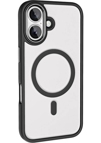 iPhone 16 Plus Kılıf Krom Magsafe Wireless Şarj Özellikli