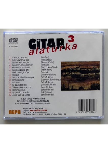 Tarık Öcal Gitar 3 Alaturka CD (Orjnal Dönem Baskı Cd)