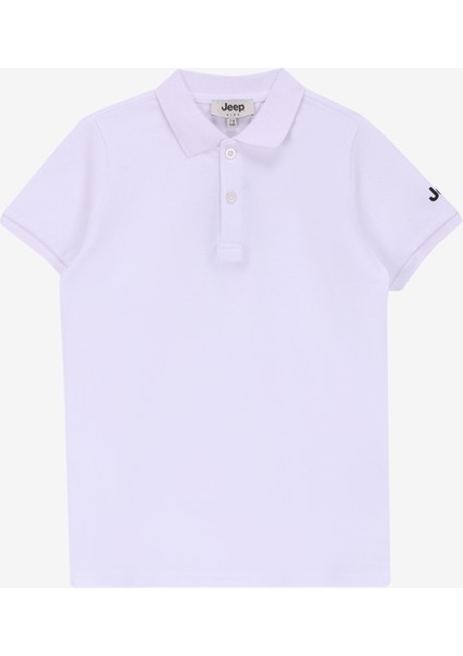 Düz Beyaz Erkek Polo T-Shirt J4WB-TST7705