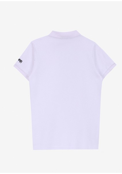 Düz Beyaz Erkek Polo T-Shirt J4WB-TST7705