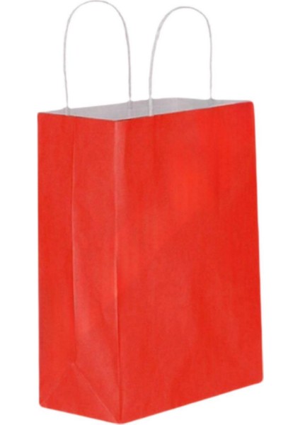 Burgu Saplı Bayrak Kırmızı Çanta 25X31X12CM 50 adet