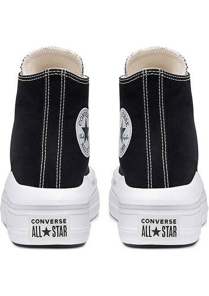Chuck Taylor All Star Move Platform Kadın Günlük Ayakkabı 568497C Siyah