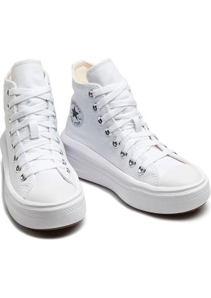 Chuck Taylor All Star Move Platform Kadın Günlük Ayakkabı 568498C Beyaz