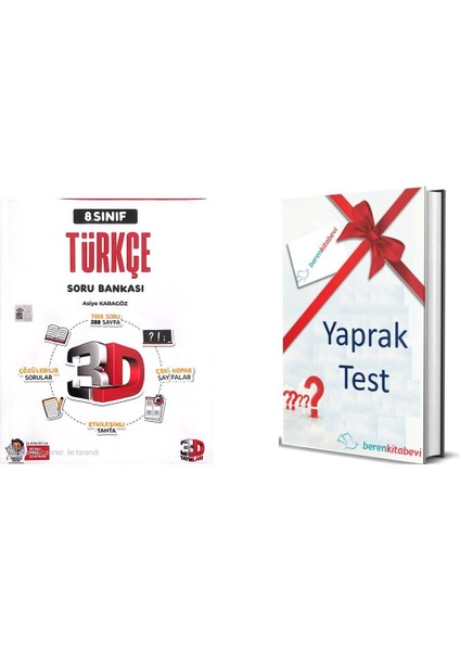 3D Yayıları 8. Sınıf Türkçe Soru Bankası + Yaprak Test