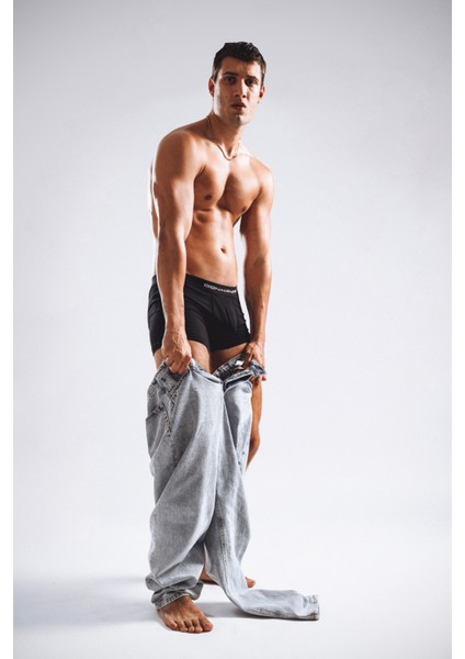 Don-Kayde Premium Micro Modal Antrasit Gri Erkek Boxer 3'lü Set