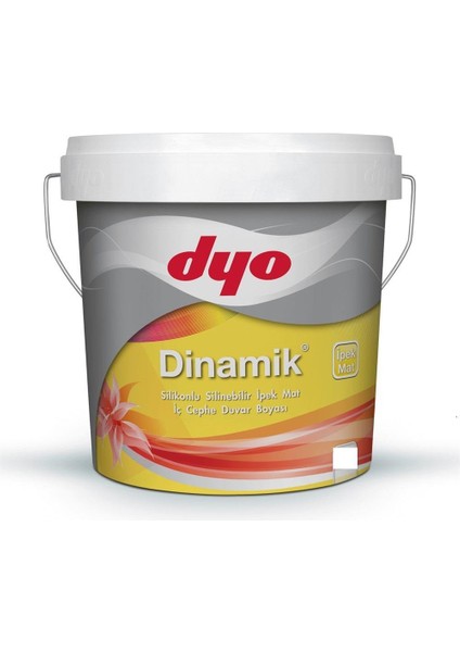 Dinamik Silikonlu Ipek Mat Iç Cephe Boyası 7.5 Lt Beyaz