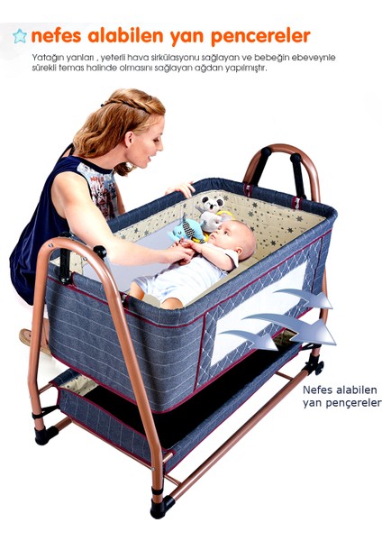 8 In 1 Ekonomi Paket 1010 Travel Sistem Bebek Arabası Bebek Sepeti Anne Yanı Beşik Mama Sandalyesi