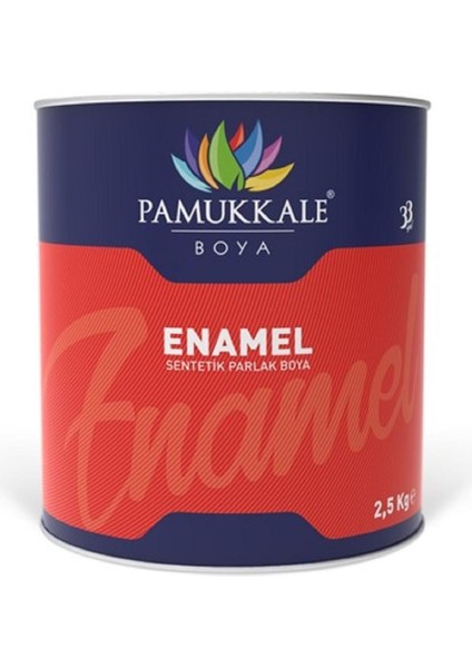 Pamukkale Enamel Sentetik Parlak Boya 2.5 kg Beyaz