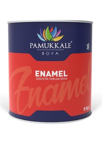 Pamukkale Enamel Sentetik Parlak Boya 5 kg Antrasit Gri Ral 7016