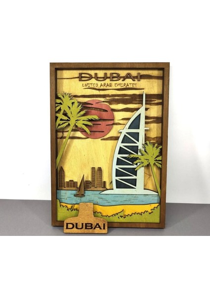 Ahşap Mdf Çok Katmanlı Dubai Dekoratif Tablo