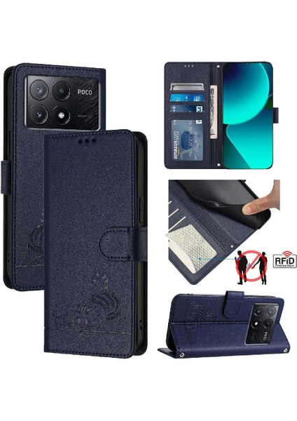 Xiaomi Redmi Için Kılıf Kredmi Kedi Rfıd Kart Yuvası Tutucu Kickstand Cüzdan Çevir (Yurt Dışından) indirimleri