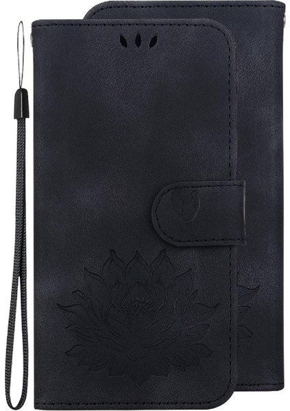 Tecno Spark 20 Pro Artı 4g Cüzdan Kickstand Kabartma Lotus Için Flip Case (Yurt Dışından)