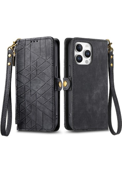 Iphone 16 Pro Için Flip Case Basit Iş Deri Kılıf Kapak Çevirin (Yurt Dışından) fırsatları