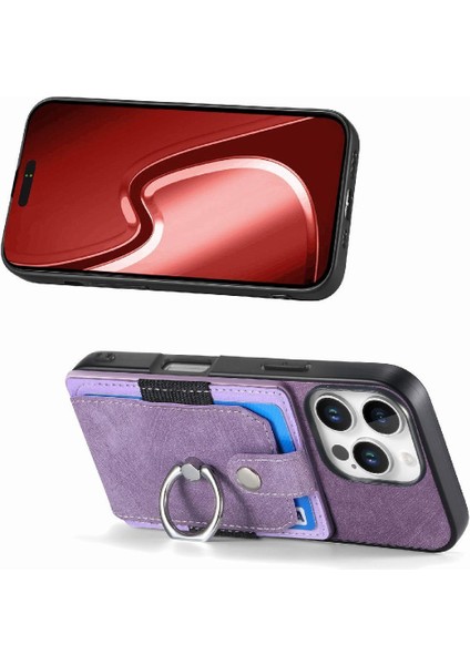 Iphone 16 Için Kılıf Pro Max Manyetik Araç Montaj Yüzük Tutucu Crad Yuvası Standı (Yurt Dışından) modelleri
