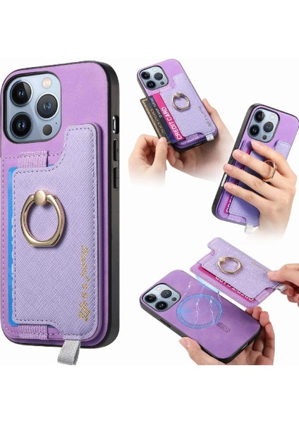 Iphone 16 Pro Magsafe Uyumlu Cüzdan Manyetik Halka Standı (Yurt Dışından)